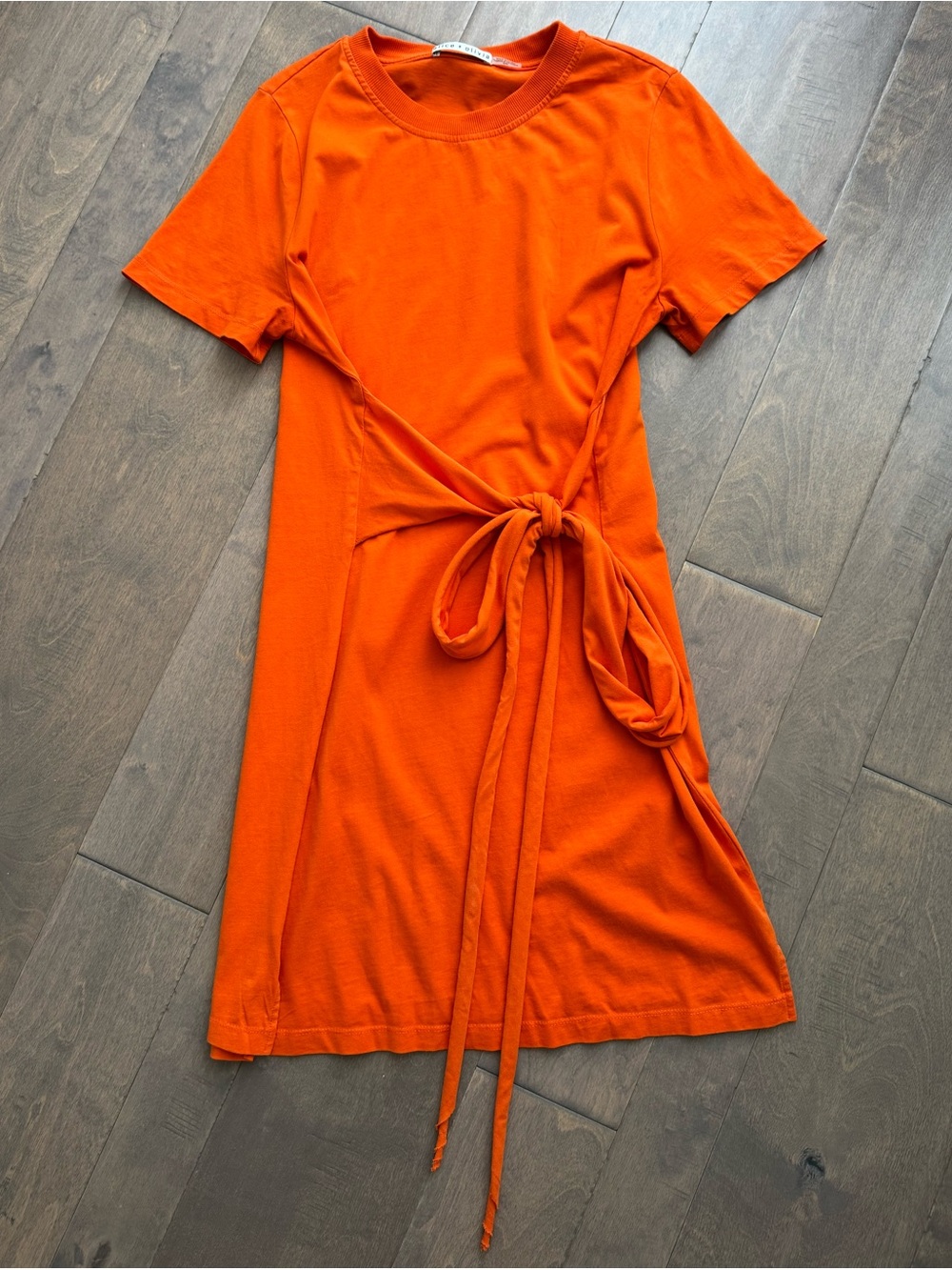 Alice + Olivia Evie Tie Waist T-Shirt Dress - Picture 7 of 10